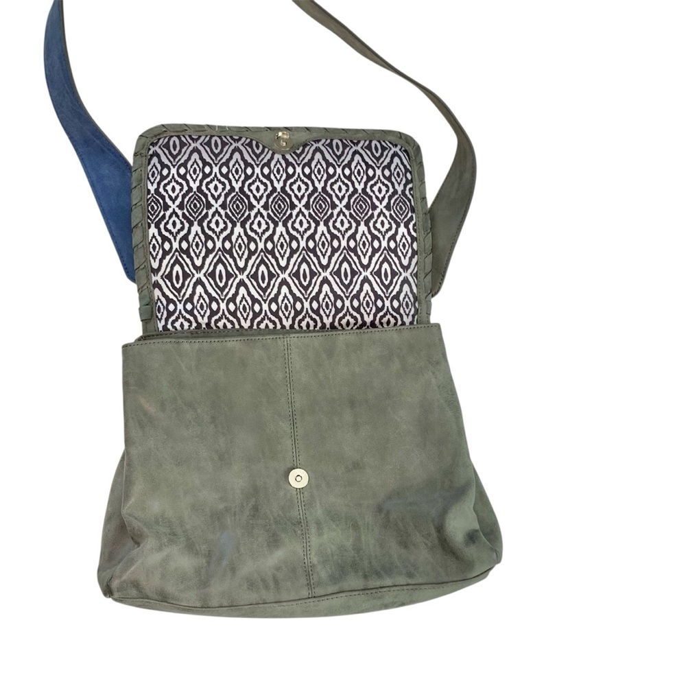 STEVE MADDEN Gray & Blue Crossbody Messenger Bag - Picture 4 of 16